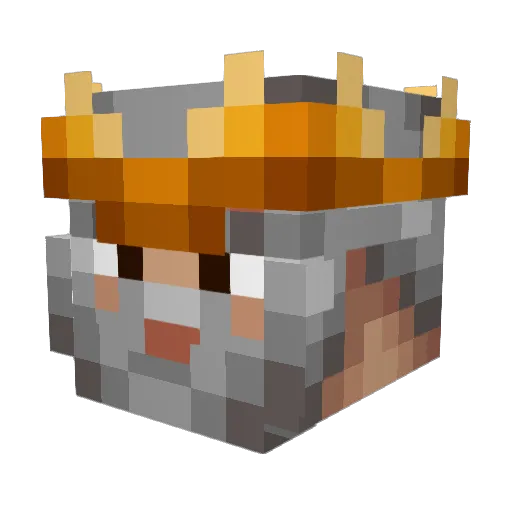DucHenri Minecraft avatar head, 3D render