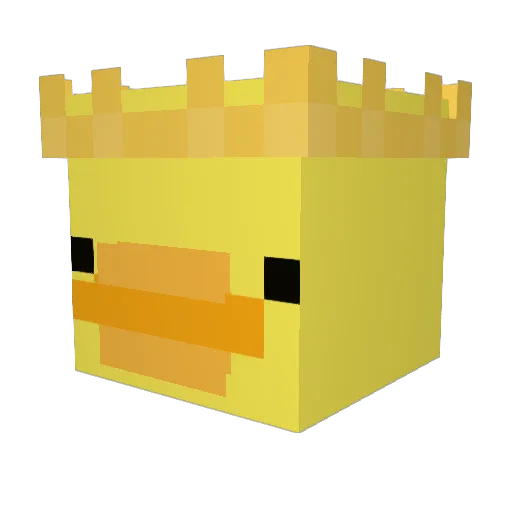 DucLord Minecraft avatar head, 3D render