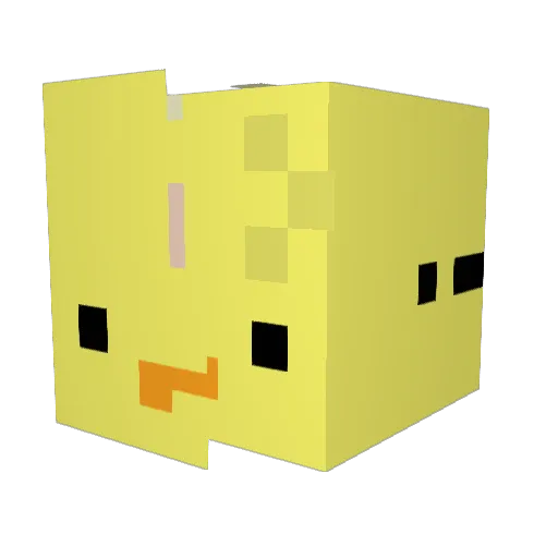 DucOLuc Minecraft avatar head, 3D render