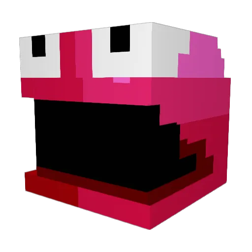 DucasKong Minecraft avatar head, 3D render