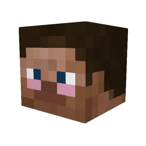 DuccMC Minecraft avatar head, 3D render