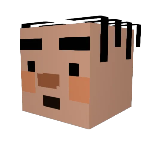 Duce_Epee Minecraft avatar head, 3D render
