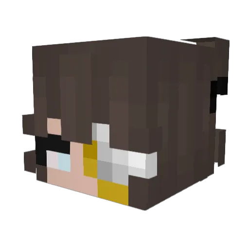 DuchieUwU Minecraft avatar head, 3D render