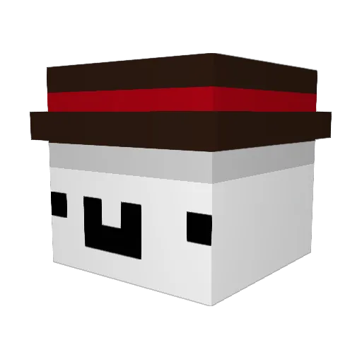 Duchy_ Minecraft avatar head, 3D render