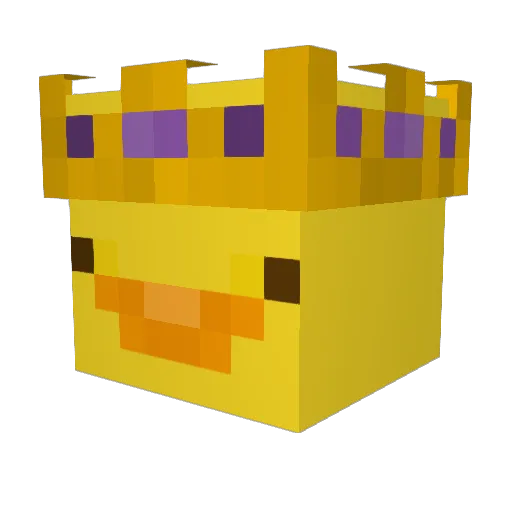 Duck4ce_ Minecraft avatar head, 3D render