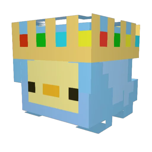 DuckDude137 Minecraft avatar head, 3D render