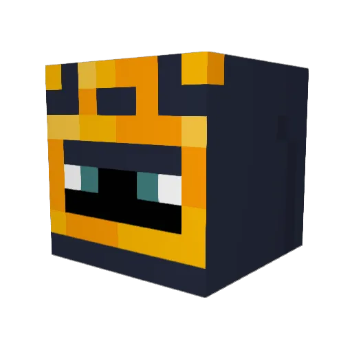 DuckFr3dR1ce Minecraft avatar head, 3D render