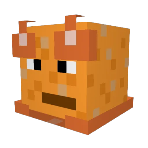 DuckLandJokes Minecraft avatar head, 3D render