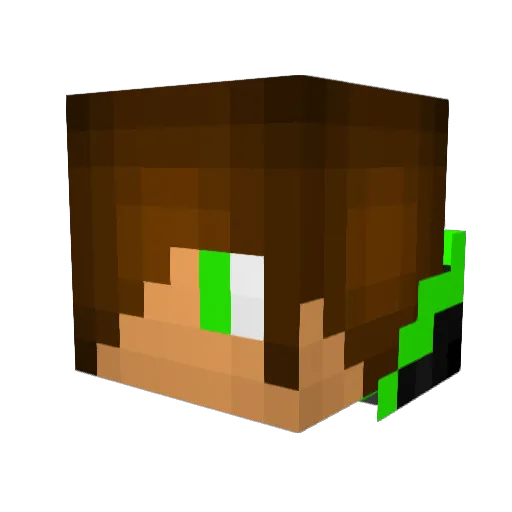 DuckLeone Minecraft avatar head, 3D render