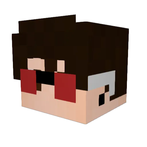 DuckLinhh Minecraft avatar head, 3D render