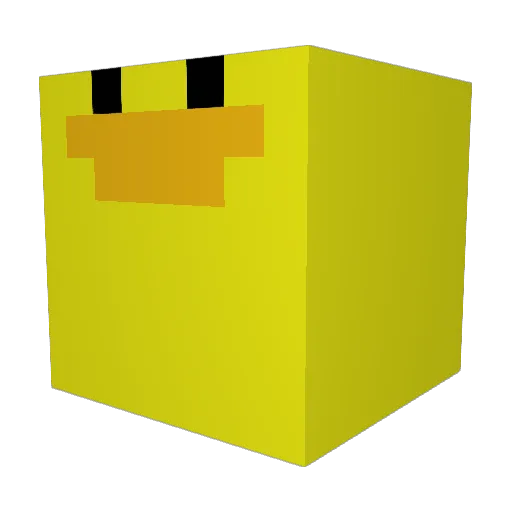 DuckLord15 Minecraft avatar head, 3D render
