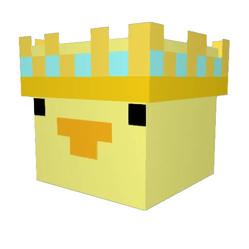 DuckMaster193 Minecraft avatar head, 3D render