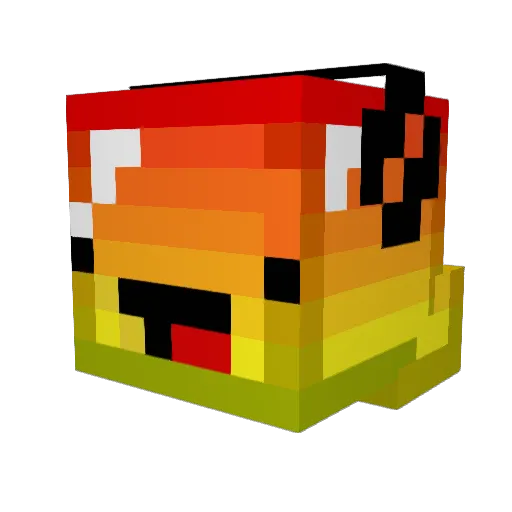 DuckOnQuack2019 Minecraft avatar head, 3D render