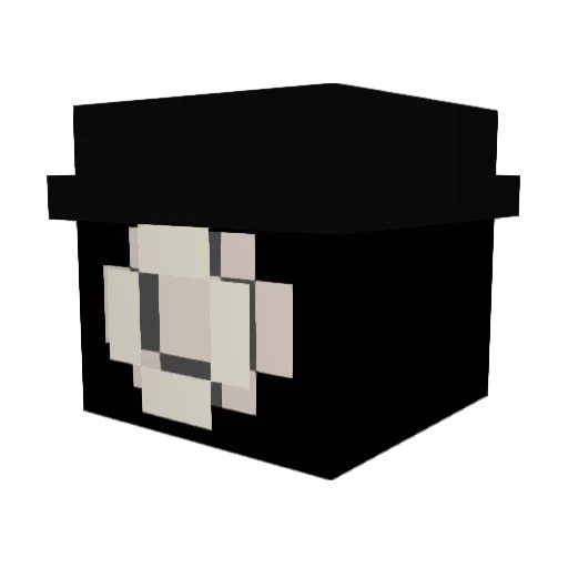 DuckOrange Minecraft avatar head, 3D render