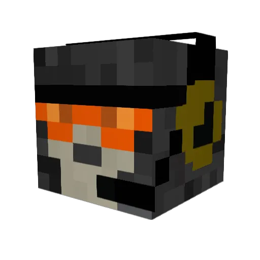DuckPL Minecraft avatar head, 3D render
