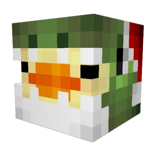 DuckTapeUwU Minecraft avatar head, 3D render