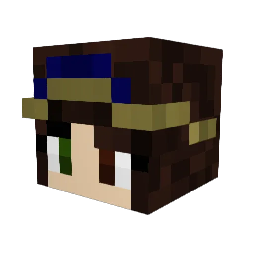 DuckTapeWarrior1 Minecraft avatar head, 3D render