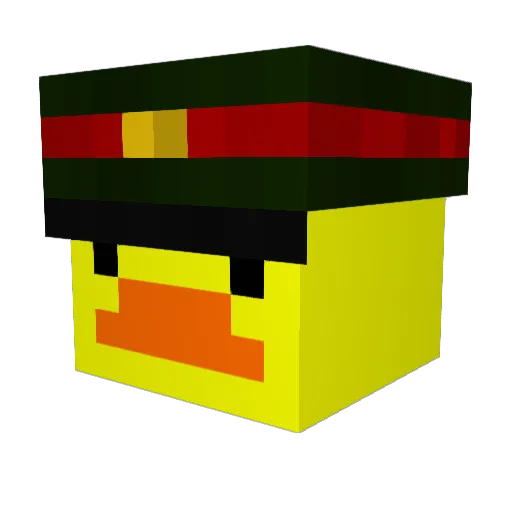 DuckZnDragonZ Minecraft avatar head, 3D render