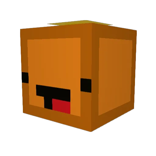 Duck_100 Minecraft avatar head, 3D render
