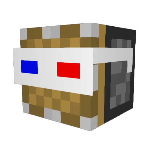 Duck_ Minecraft avatar head, 3D render