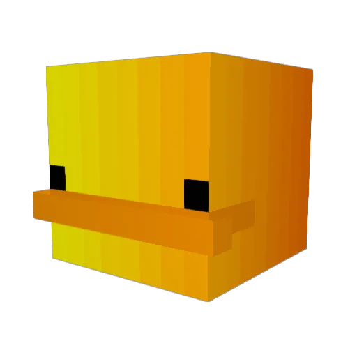 Duck_Cuck Minecraft avatar head, 3D render