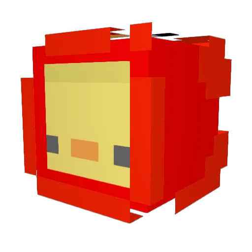 Duck_Leader1 Minecraft avatar head, 3D render
