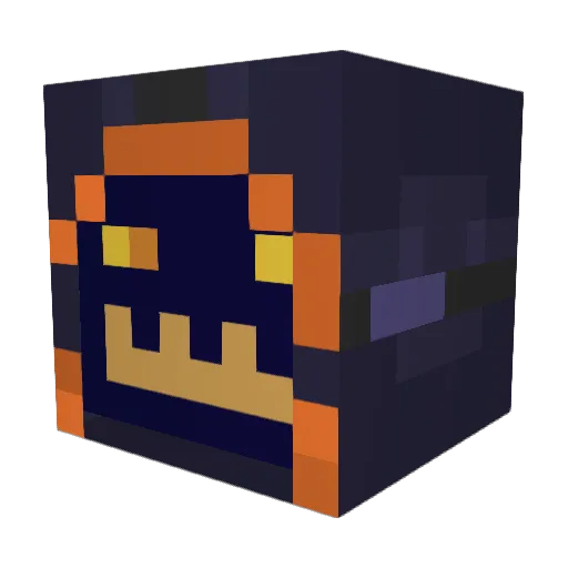 Duck_Q Minecraft avatar head, 3D render