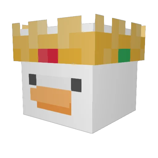 Duck__7 Minecraft avatar head, 3D render