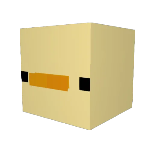 Duck_kings Minecraft avatar head, 3D render