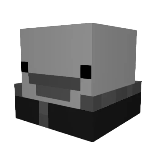 Duckape Minecraft avatar head, 3D render