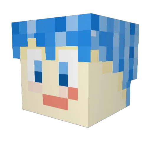 Duckason Minecraft avatar head, 3D render