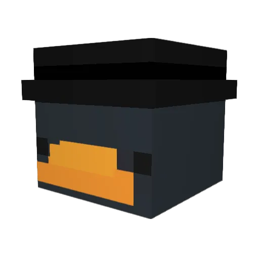Duckeroo Minecraft avatar head, 3D render