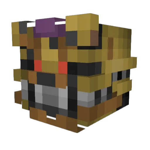 Duckers__ Minecraft avatar head, 3D render