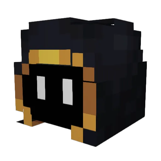 Duckie98_ Minecraft avatar head, 3D render