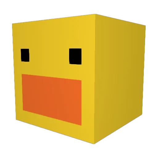 Duckie_The_Duck1 Minecraft avatar head, 3D render