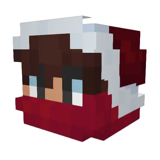 Duckiee2564 Minecraft avatar head, 3D render