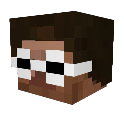 Duckinthetruck Minecraft avatar head, 3D render