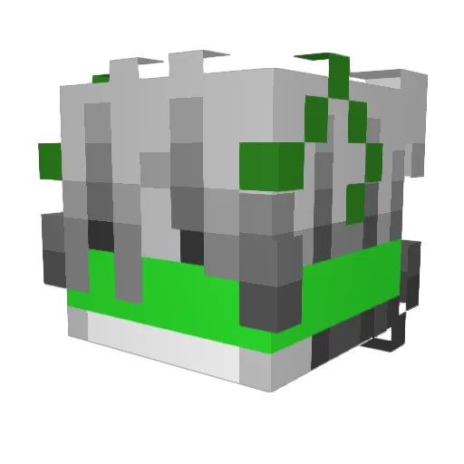 Duckko_ Minecraft avatar head, 3D render
