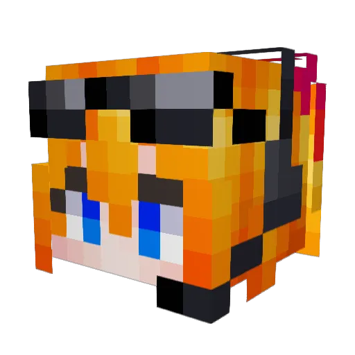Ducklar Minecraft avatar head, 3D render