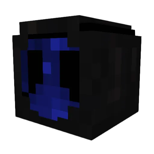 Duckletin Minecraft avatar head, 3D render