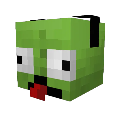 Ducklette Minecraft avatar head, 3D render
