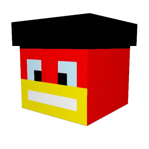 Duckling_MC Minecraft avatar head, 3D render