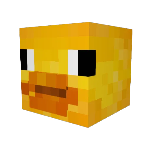 Ducko77 Minecraft avatar head, 3D render