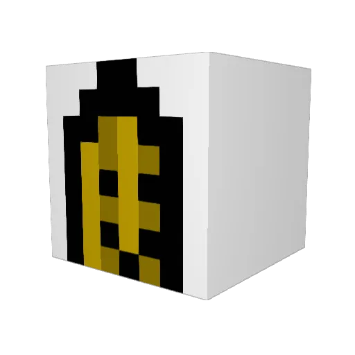 Duckry Minecraft avatar head, 3D render