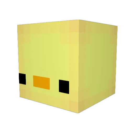Ducks_Equal_Good Minecraft avatar head, 3D render