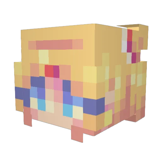 Duckster104 Minecraft avatar head, 3D render