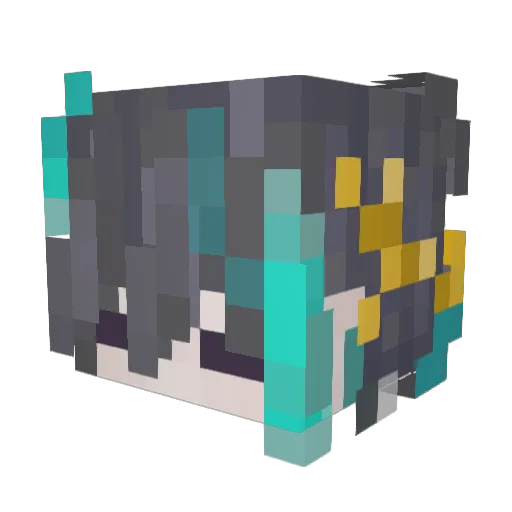 Duckt_ape Minecraft avatar head, 3D render