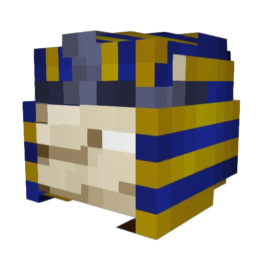Ducky99 Minecraft avatar head, 3D render