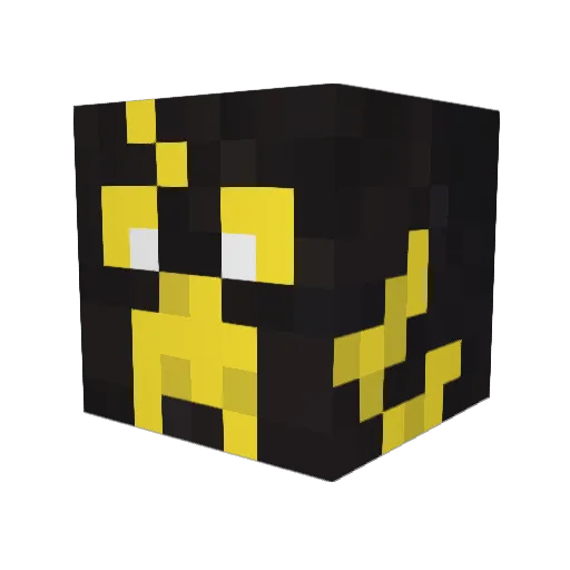 DuckyDaBoss Minecraft avatar head, 3D render