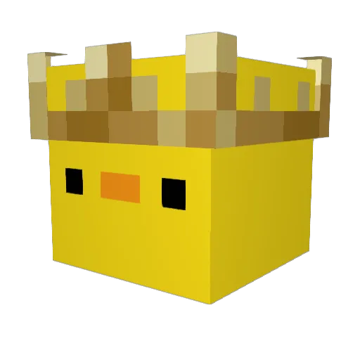 DuckyLife3 Minecraft avatar head, 3D render